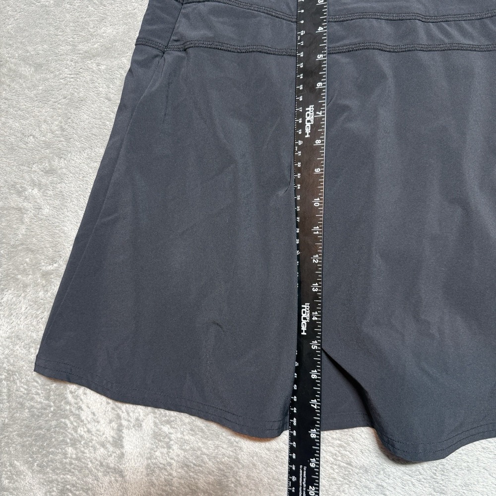 Athleta Black Skirt Size 4 Athletic Skort Pleated Side Zip Pocket Athleisure - Picture 6 of 6
